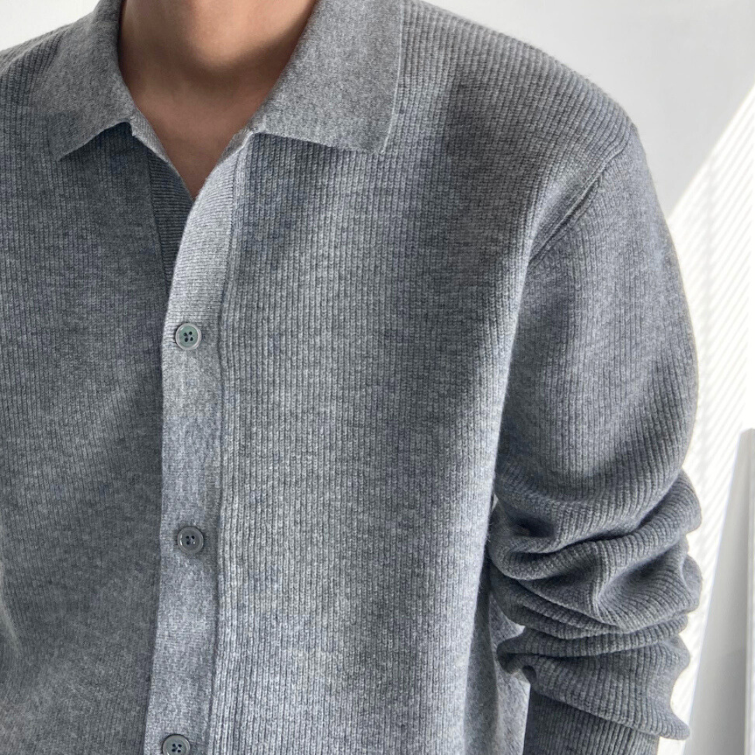 【In Stock】Cashmere Collared Knitwear