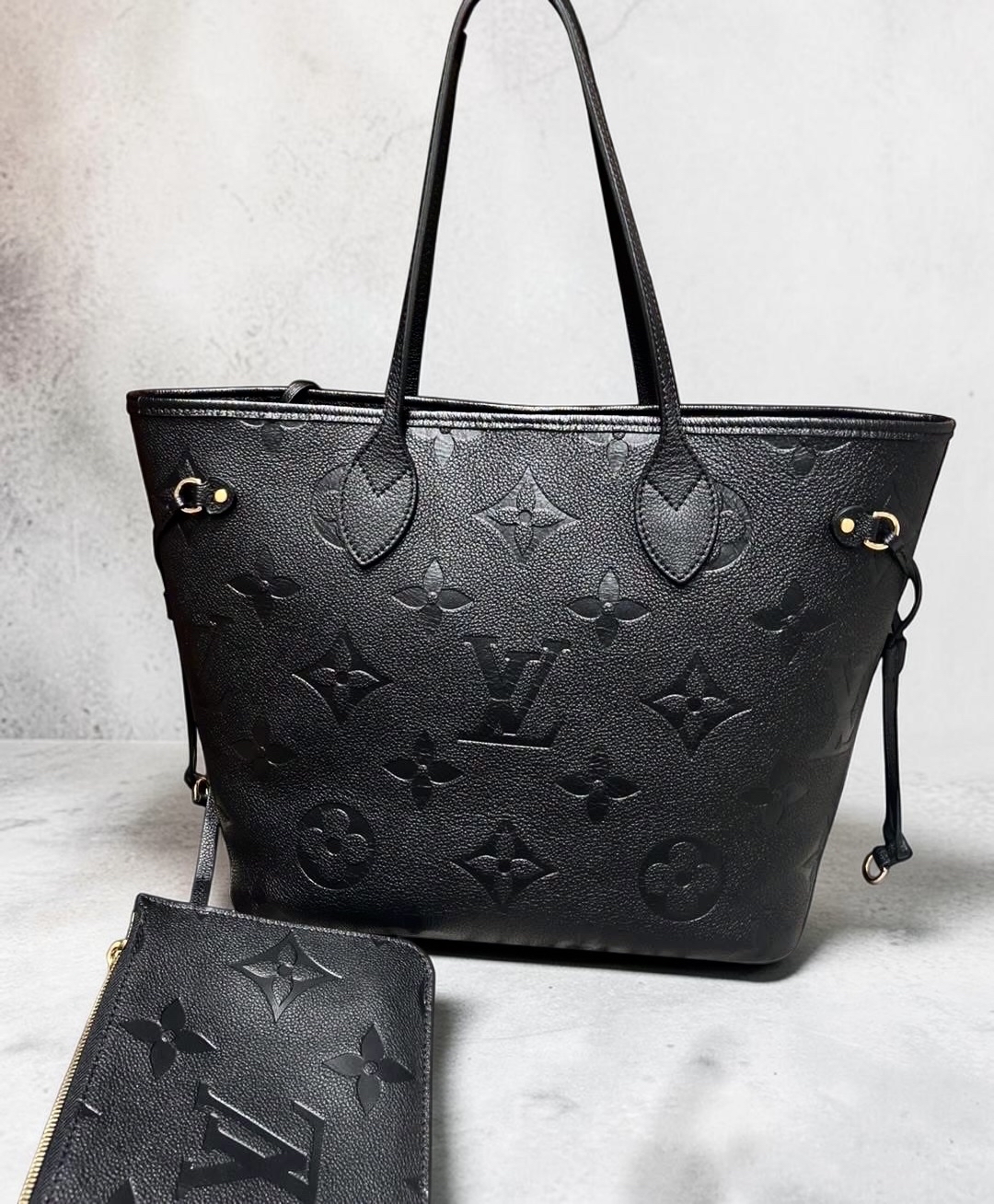 Lv neverfull MM empreinte leather 100%Authentic ,98%new   ✅塵袋✅pouch 
