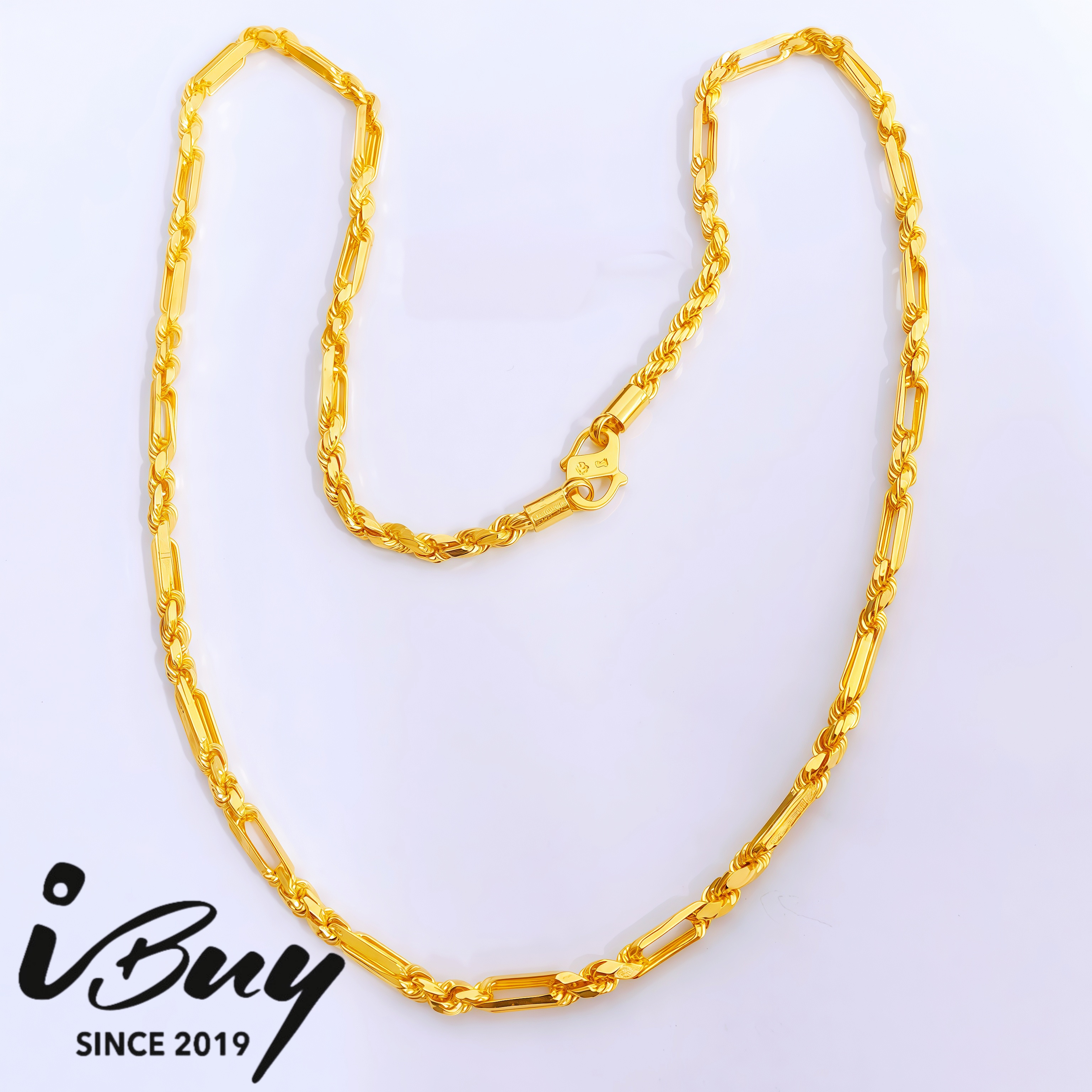 916 GOLD 3.5MM SOLID CANDY NECKLACE 916 金 3.5MM 实心糖果项链