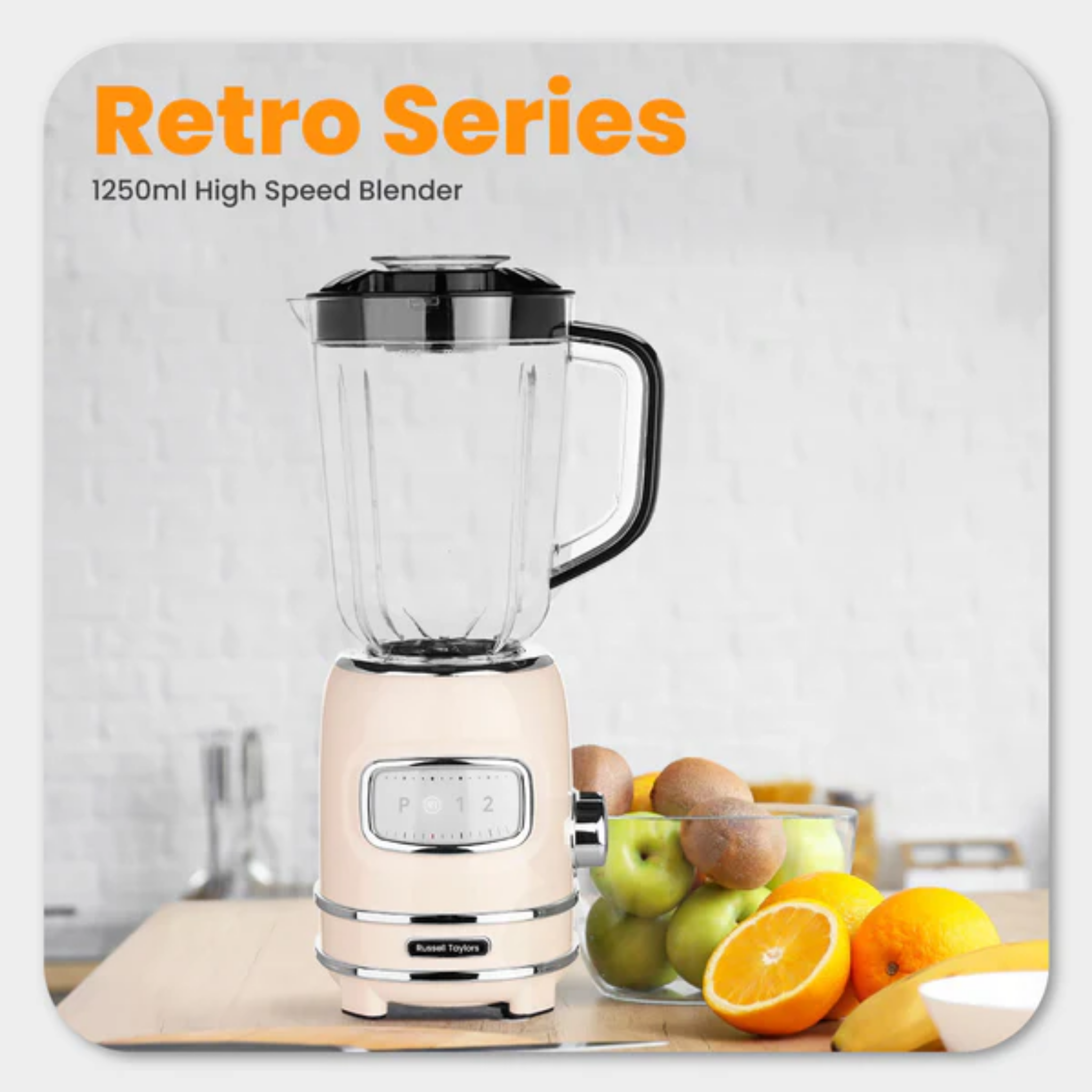 Russell Taylors 1.25L Retro Blender (TB1C)