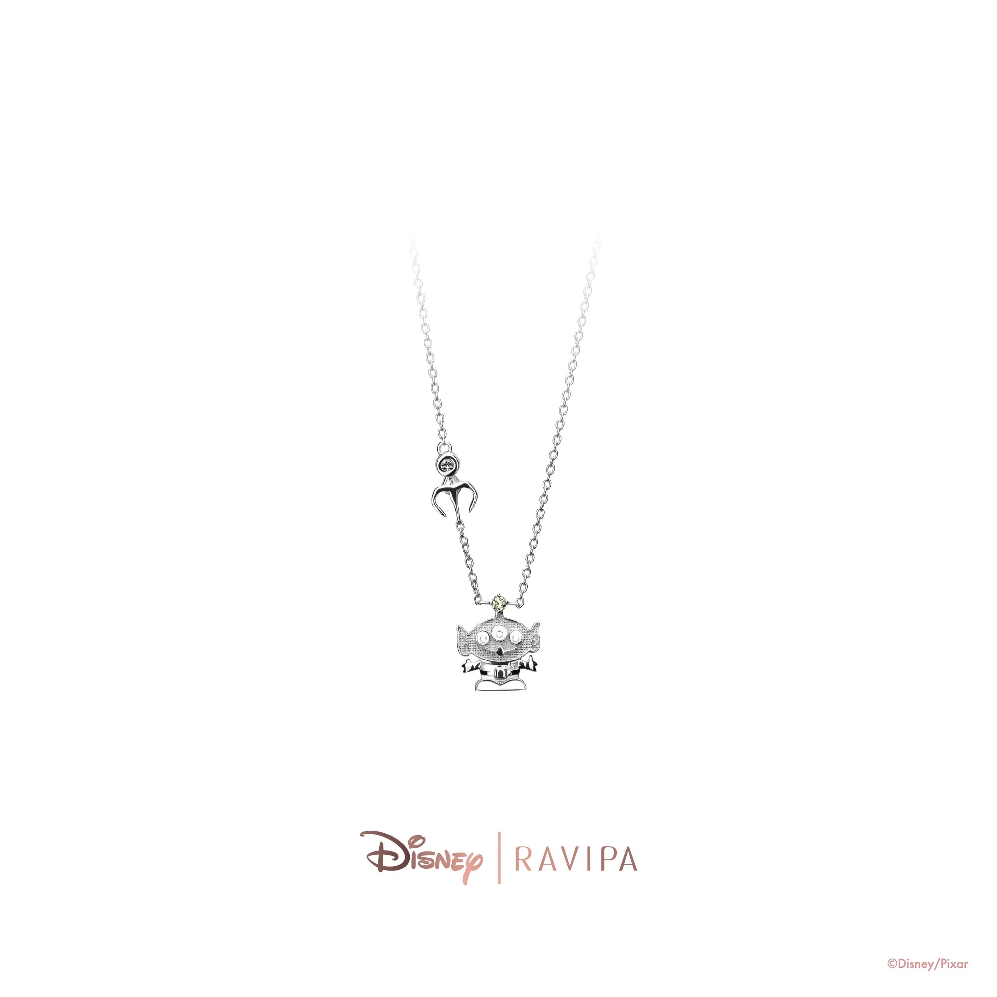 📦訂購 泰國代購 RAVIPA Disney Toy Story 反斗奇兵 Alien Silver Necklace 三眼仔 頸鏈