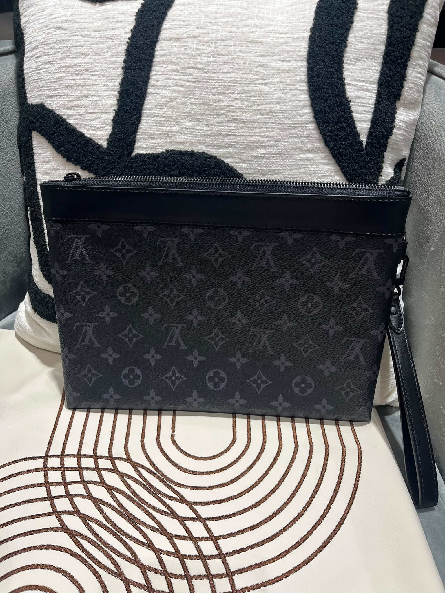 未使用品 Lv M81569 ECLIPSE POCHETTE TO-GO RFID POUCH/ LOUIS VUITTON CLUTCH 100%Authentic, Unused 未使用品 ✅dust bag ✅box