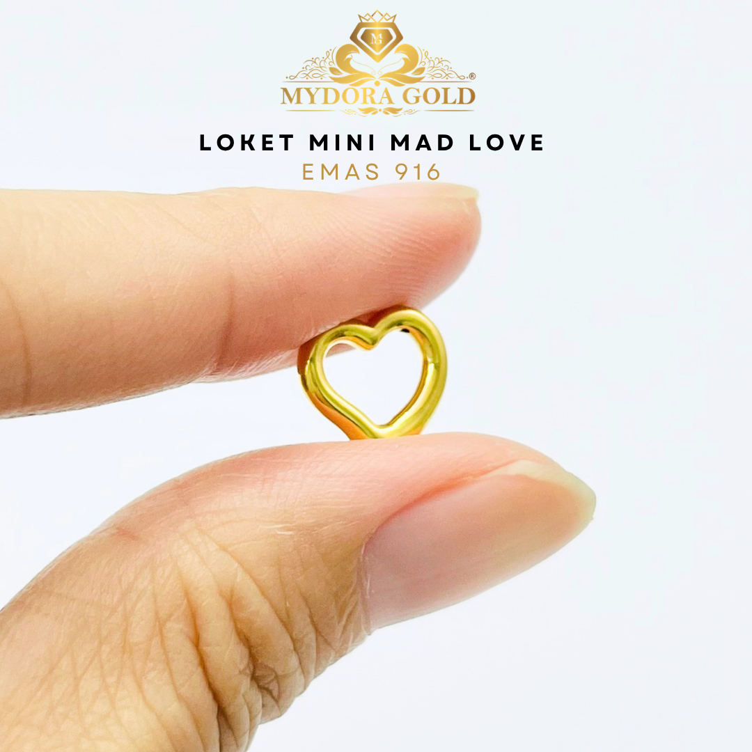 MYDORA Golden Duo Set – Rantai Leher Polo (3g+) Emas 375 + Pendant Emas 916