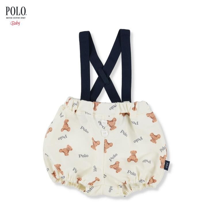 🇯🇵限量預訂 日本直送🇯🇵Polo Baby三色小熊滿印吊帶燈籠褲