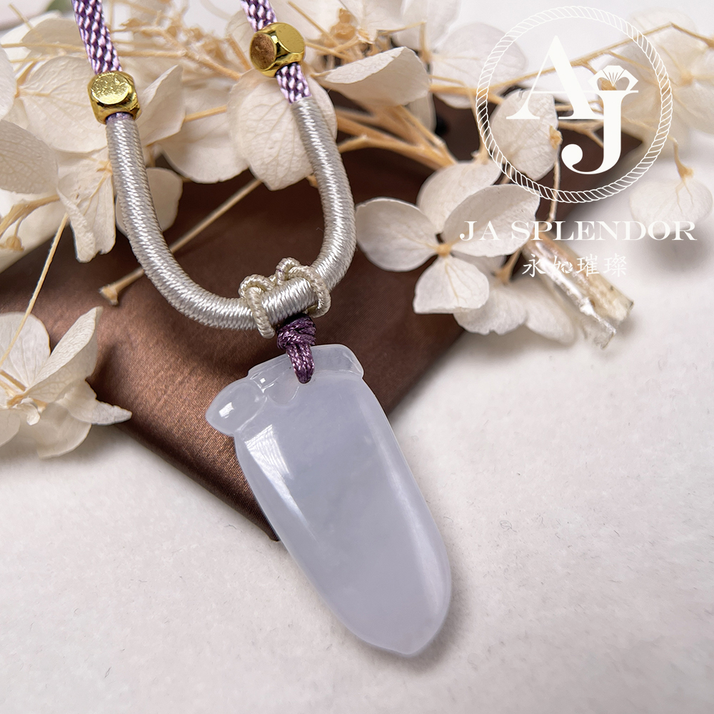 JNS-207 天然翡翠A玉 冰潤壽桃/壽比南山吊墜