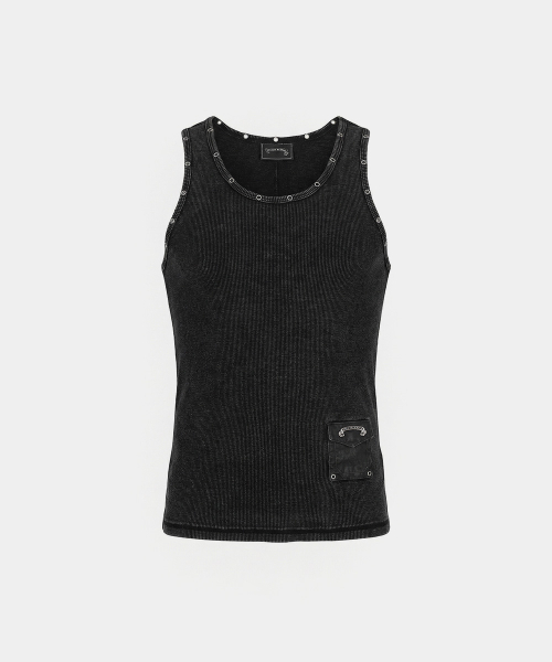 Viper Cotton Rib Tank 01 - Black