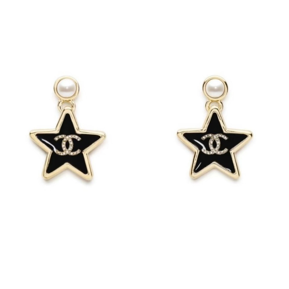 【原單】CHANEL 五角星珍珠耳環 - 禮盒裝