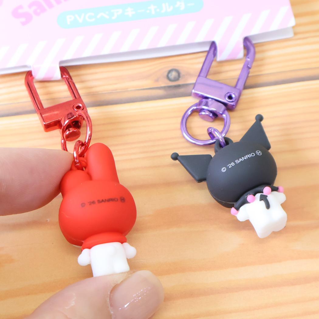 現貨｜【一套兩個】Sanrio My Melody & Kuromi 日版 PVC 立體 吊飾鎖匙扣 (SAC-PK-MK)