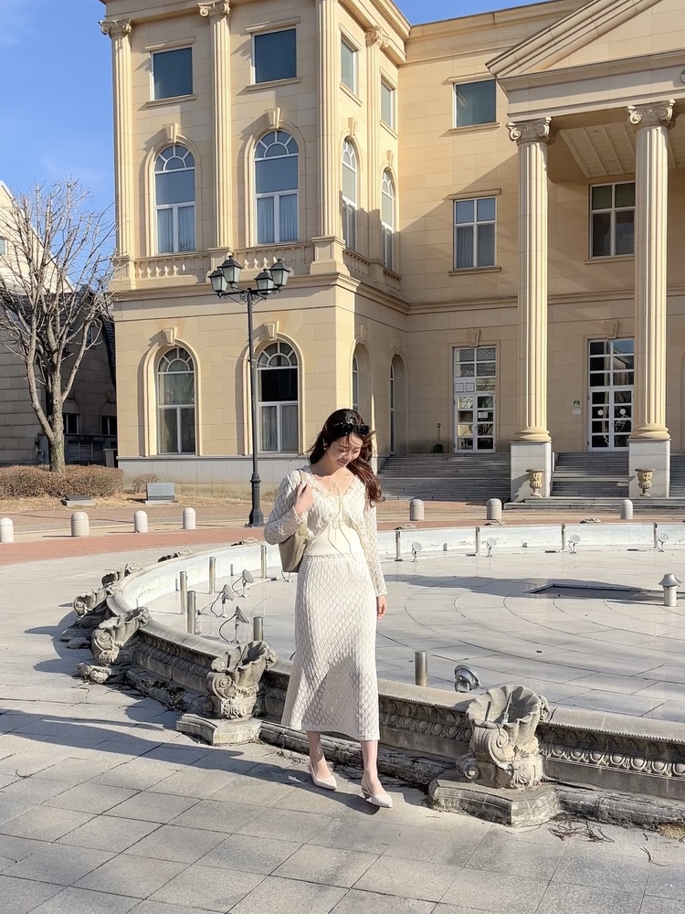 The Lacie Cardigan Set (Ivory)