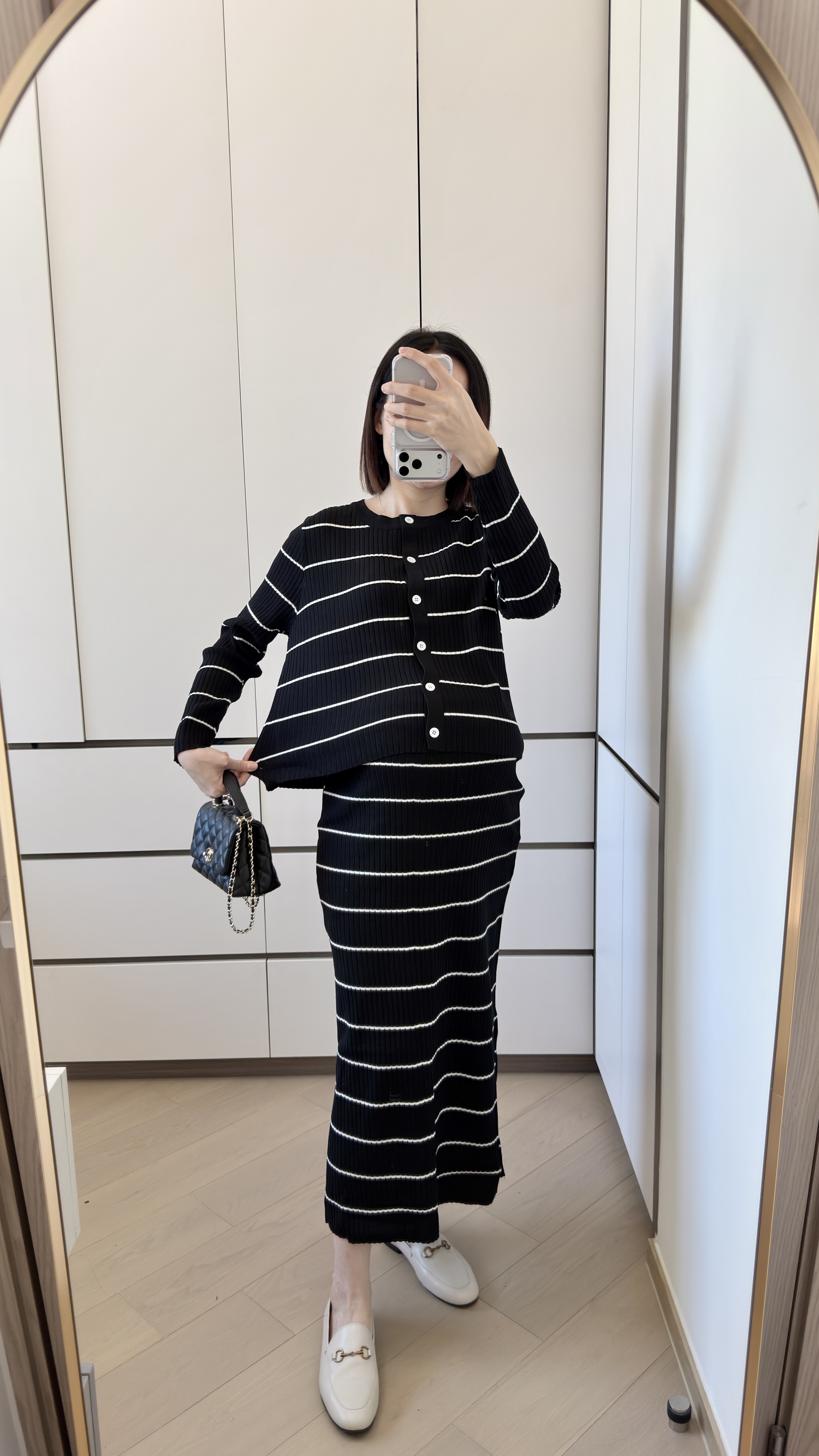 THE ÉLISE STRIPED KNIT SET