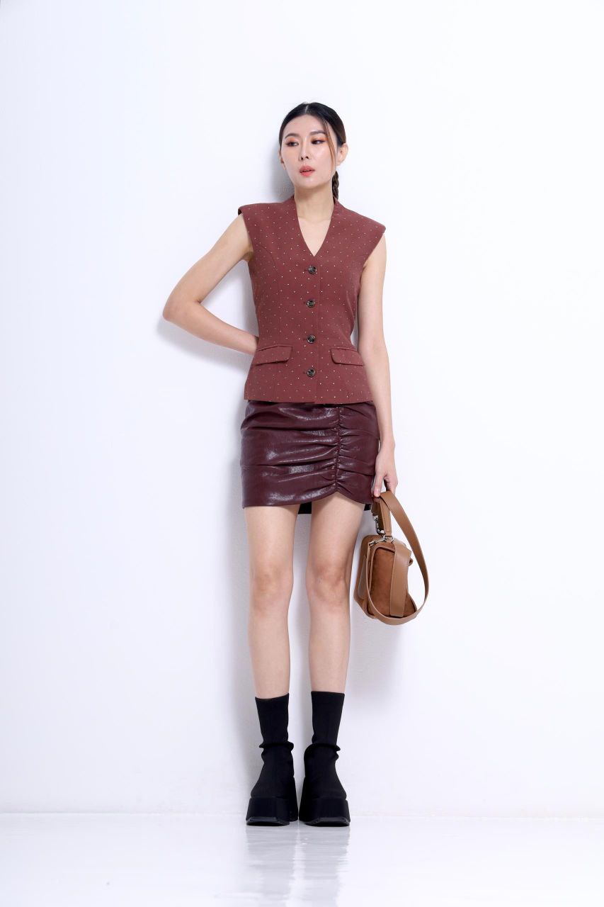 V领马甲上衣 2646