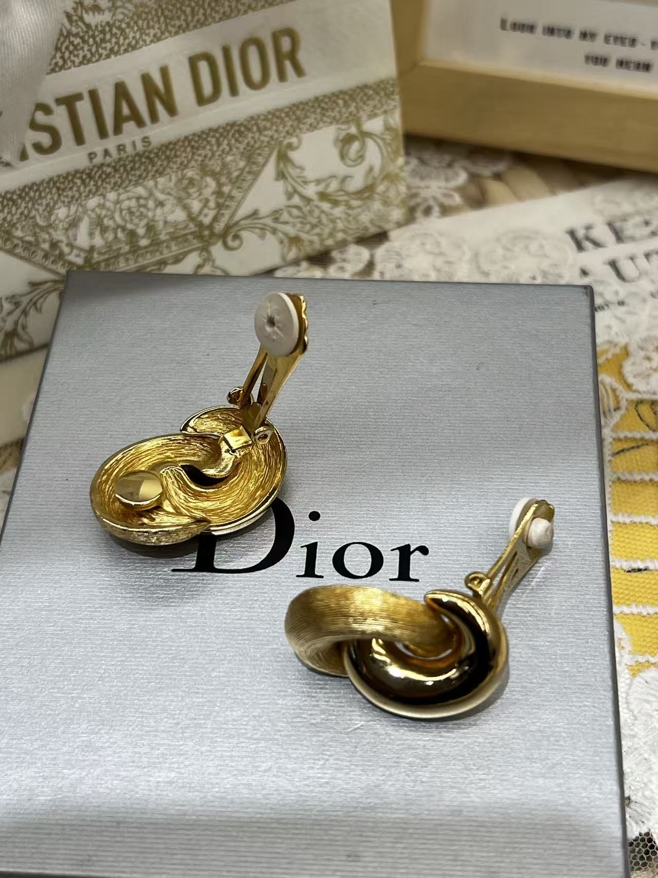 Christian Dior Vintage Love Knot Earrings