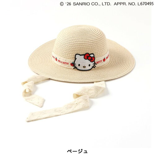 🆕【⭐訂購⭐】  日本直送🌀#Sanrio 可愛刺繡貼布 絲帶 遮陽帽［2款選］🌀[ELEA-0007][260601]