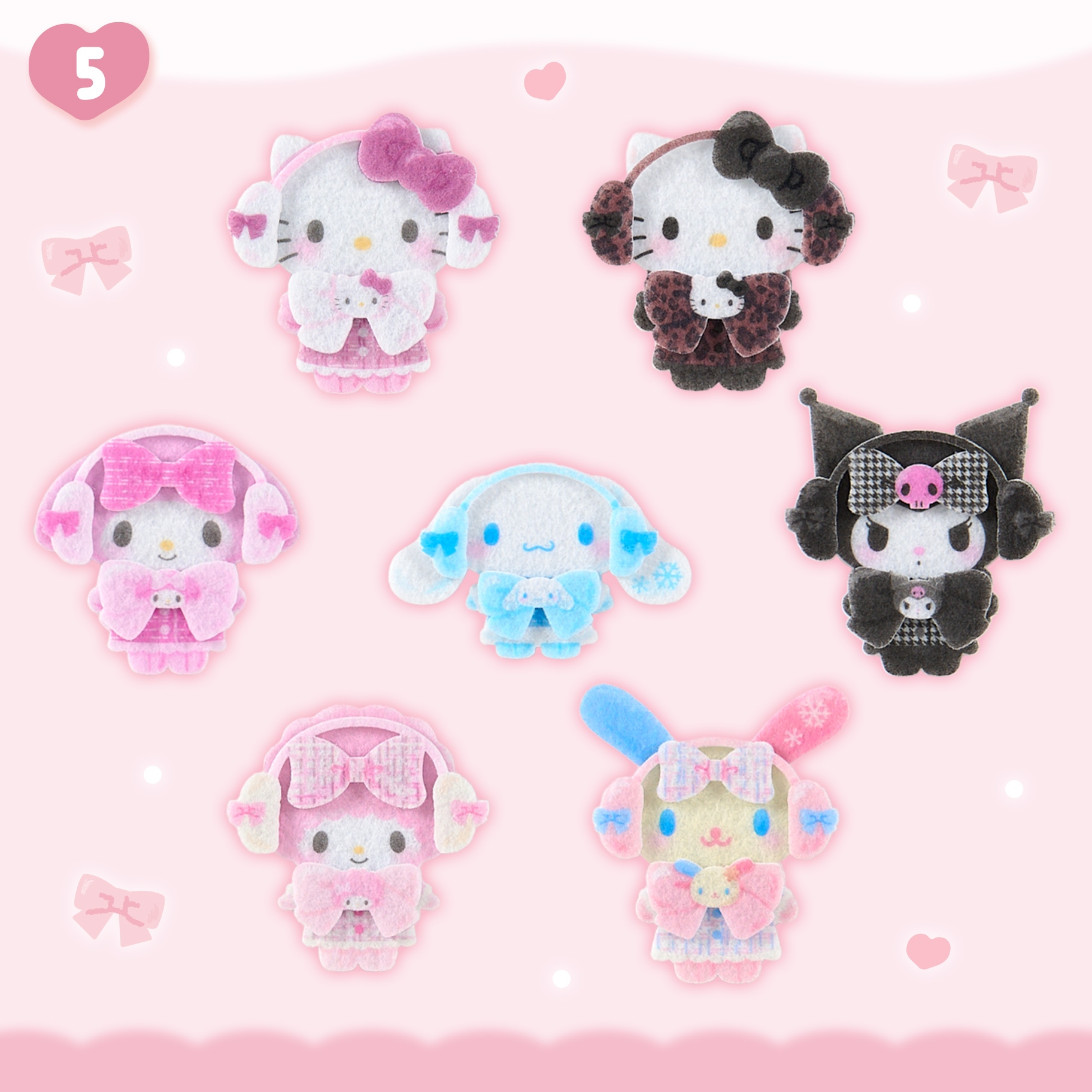 🌸 【預訂】Warm and cozy character outfit series - No.5-Sticker