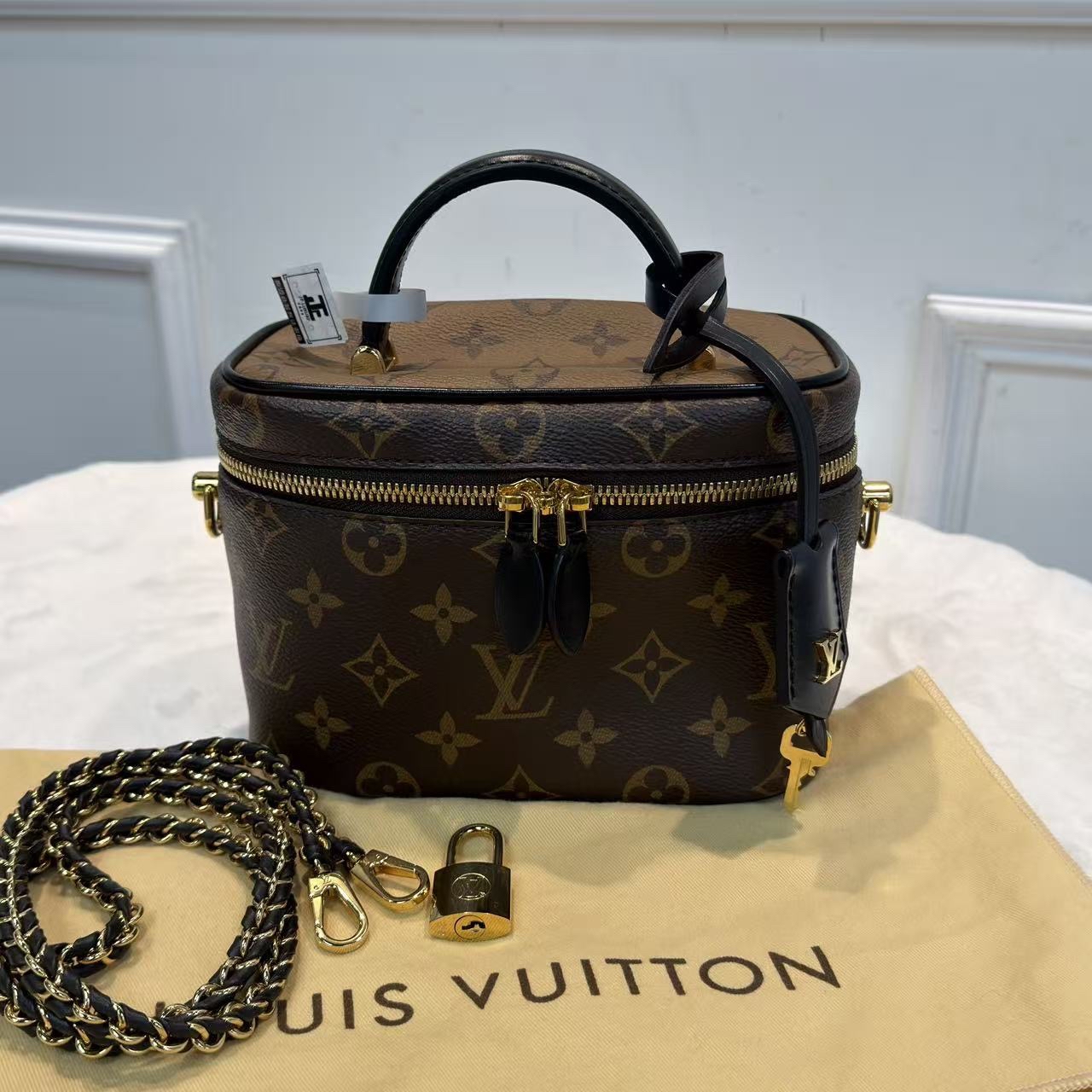 經典老花棕色LV Vanity化妝盒 小號