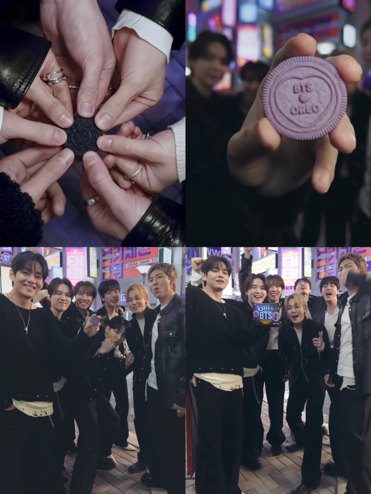 韓國Oreo x BTS黑糖煎餅味紫色夾心餅100g