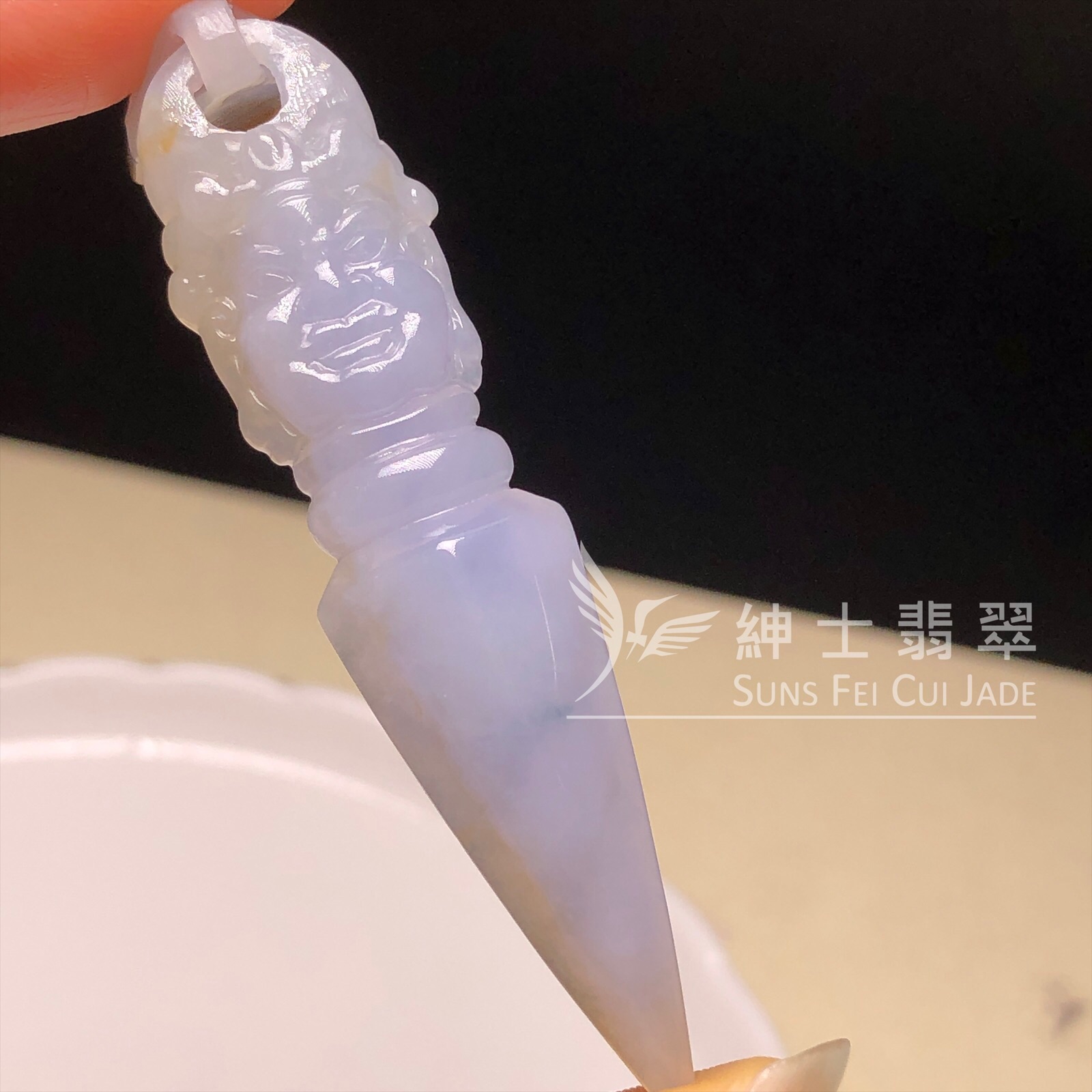 YK00596 紫色帶翡金剛杵
