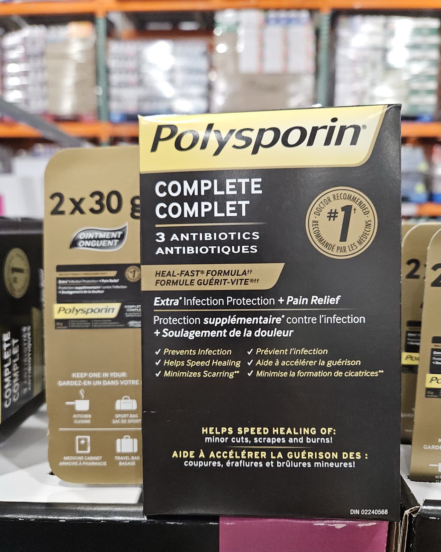 加拿大直送💎Polysporin Complete 傷口癒合膏（30 g × 2 支裝）💎