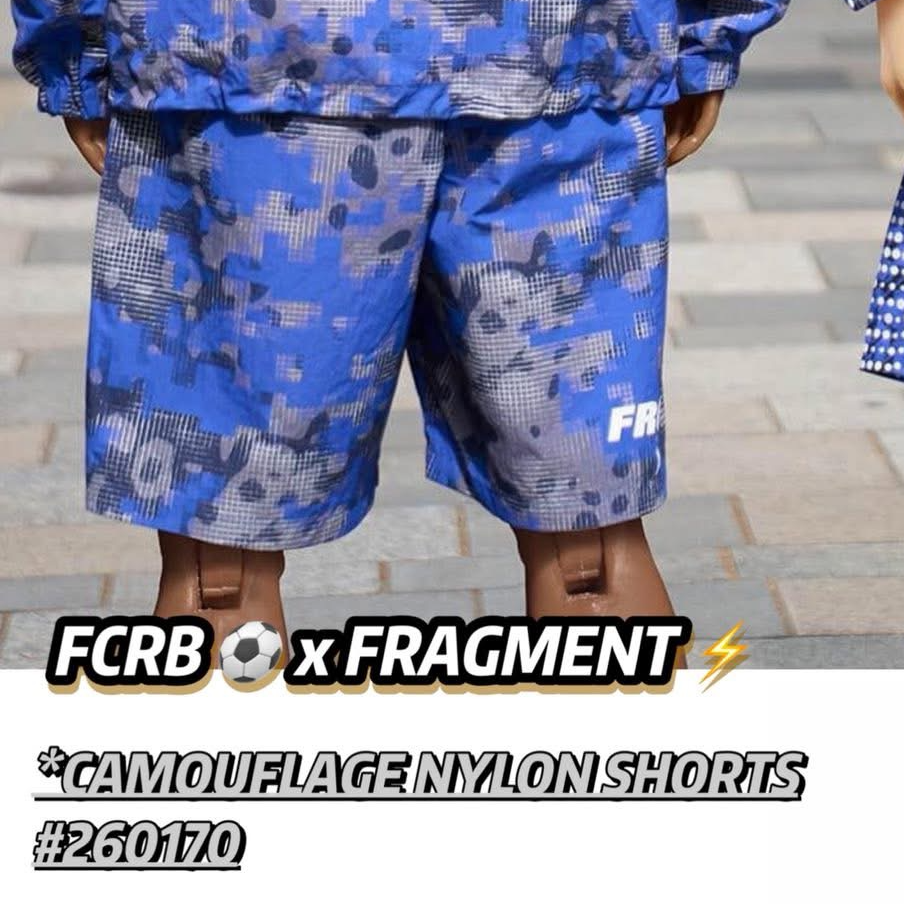 FCRB X FRAGMENT CAMOUFLAGE NYLON SHORTS [FCRB-260170] | TRENDSPOT