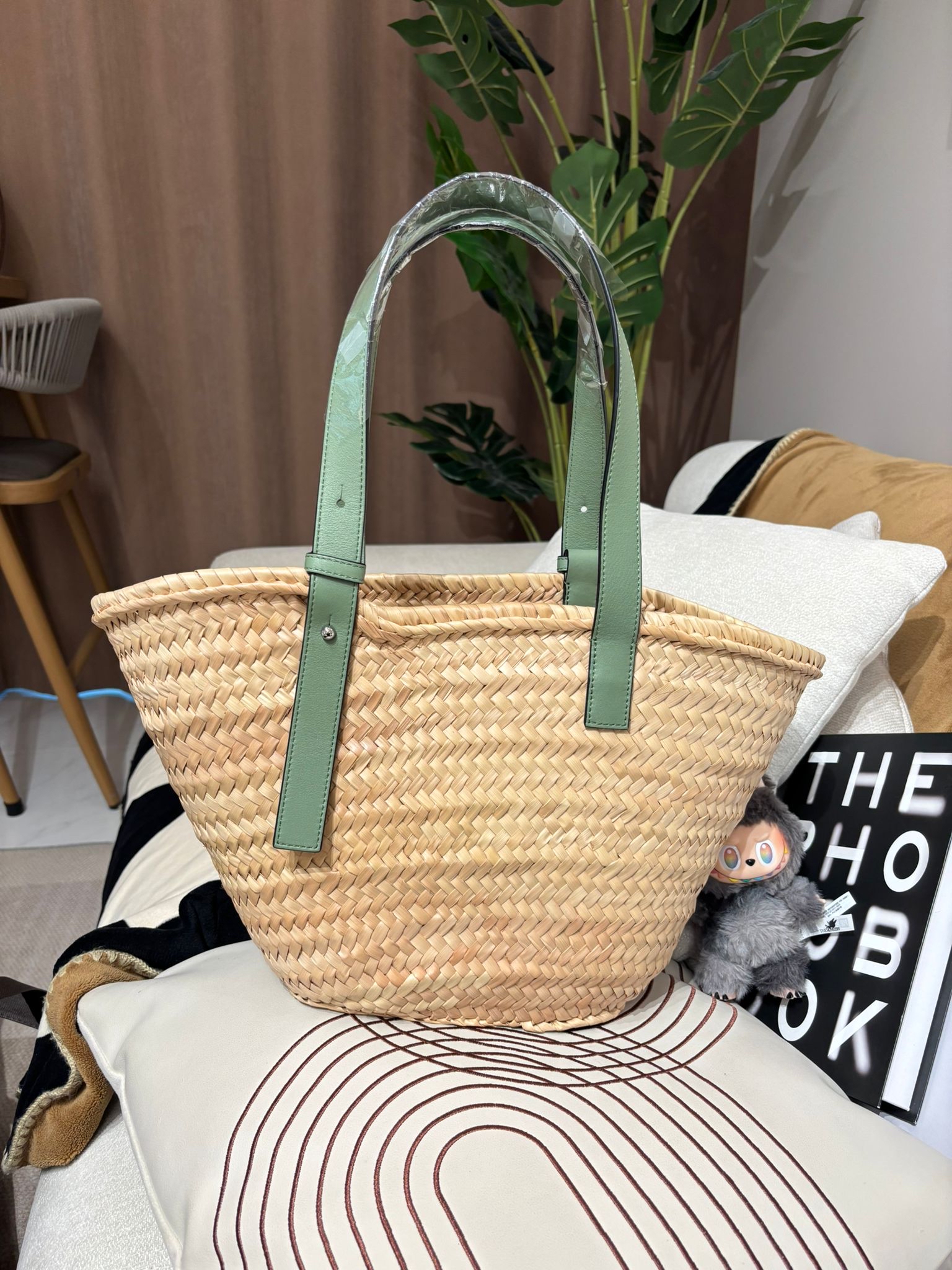 Loewe Raffia Basket Bag 100%Authentic,98%NEW ✅dust bag 