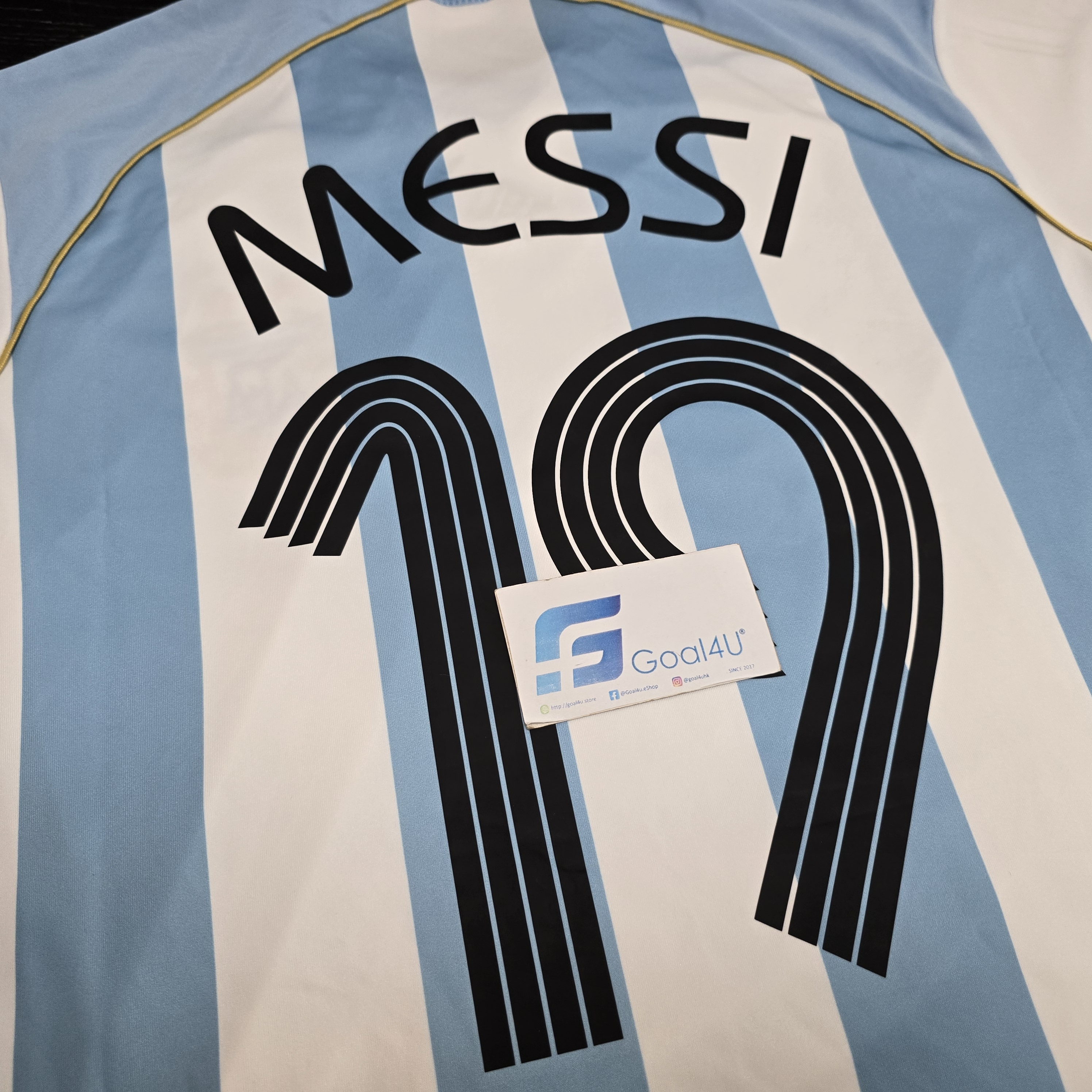 #現貨 ✨經典重生 🏆美斯首登世杯 Adidas Argentina 阿根廷 重製版 2006 主場球衣 連MESSI印字 (可加臂章) JN3708