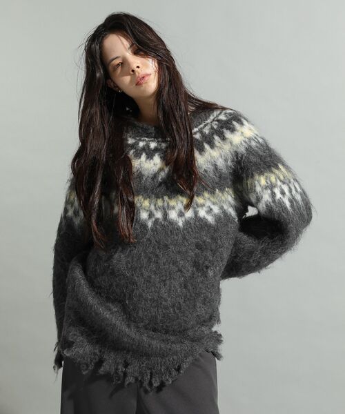 北歐風拉絨針織冷衫