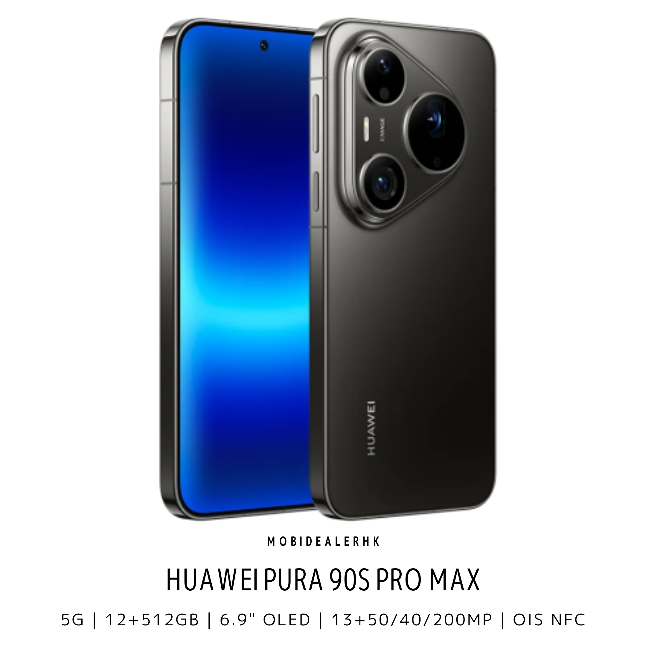 Huawei Pura 90s Pro Max | 華為 Pura 90s Pro Max | 5G | 智能手機 | 12+512Gb | 6.9" OLED | 13+50/40/200MP | OIS