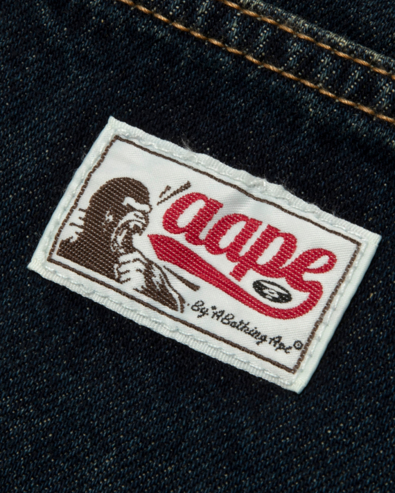 AAPE AAPEUNVS Moonface Embroidered Jeans (D653XXR)