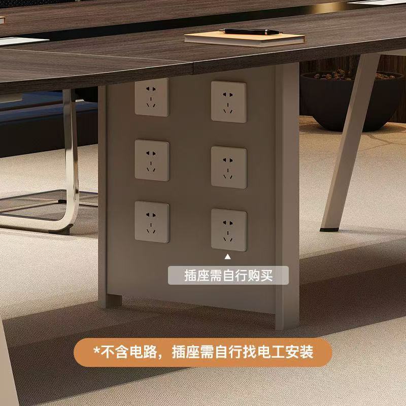 會議桌辦公長桌簡約現代會議室桌子長條洽談工作台培訓桌椅組合‑table