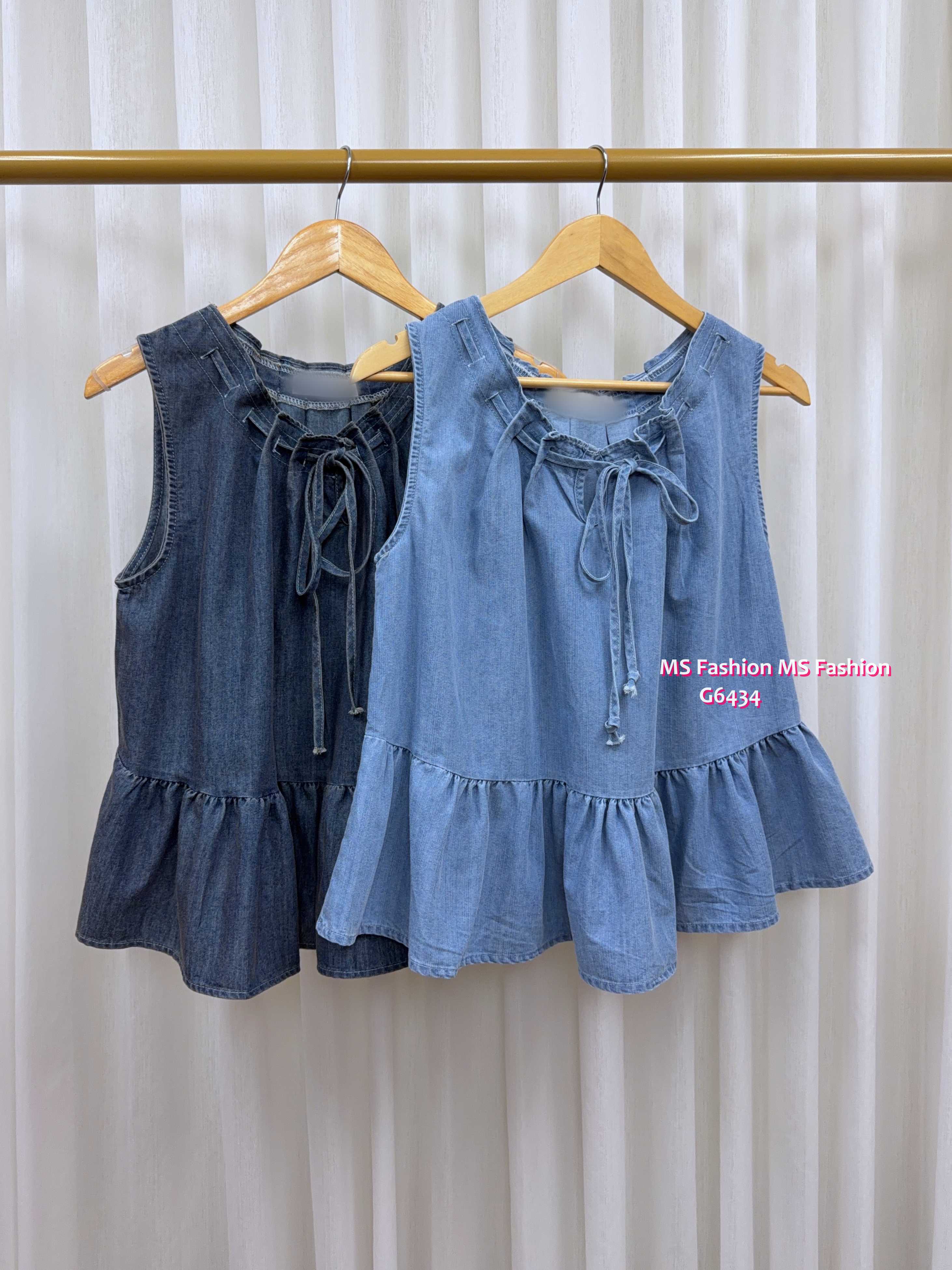 G6434 牛仔娃娃top