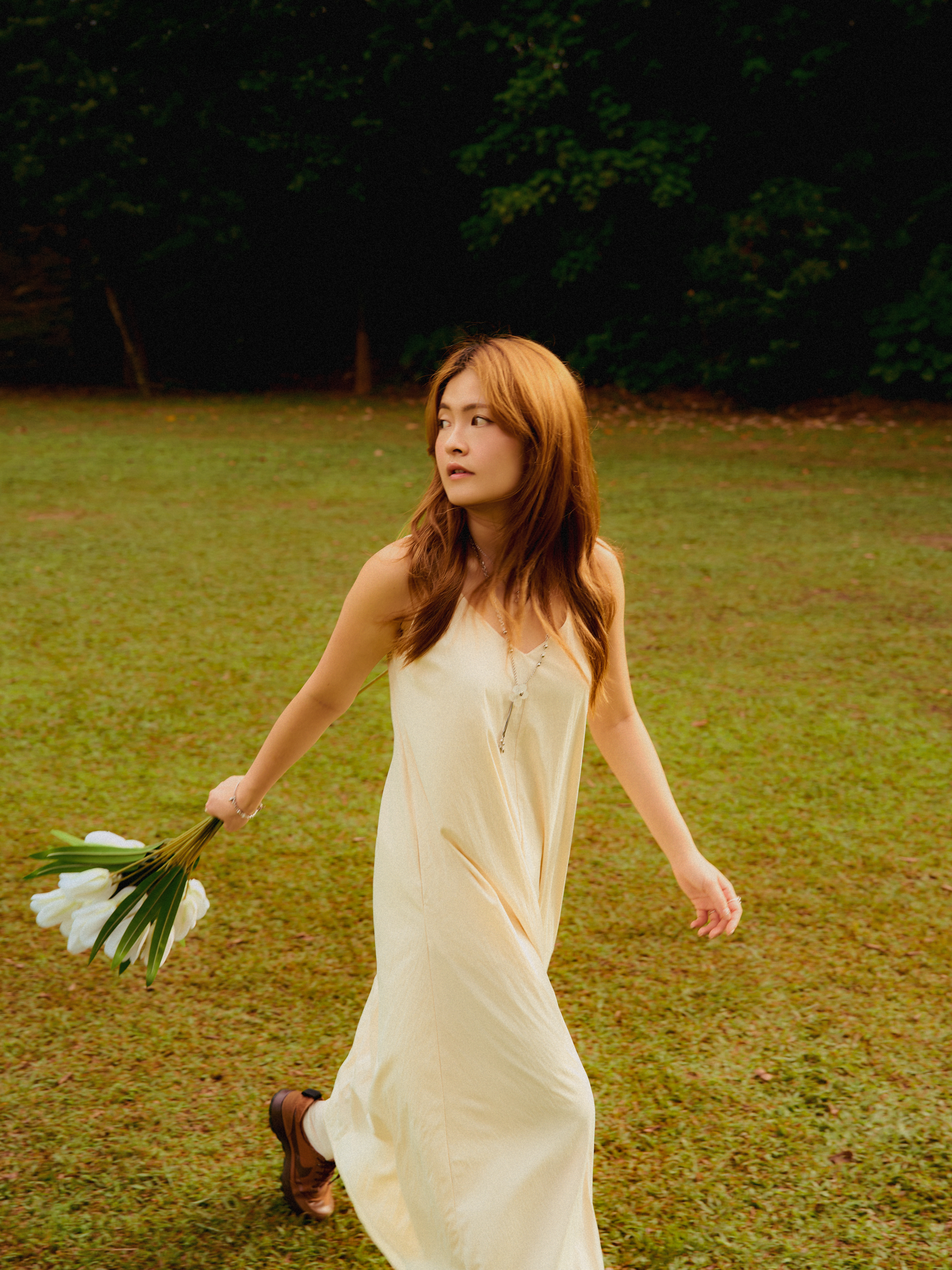 Voice of Flower — White Bloom Necklace