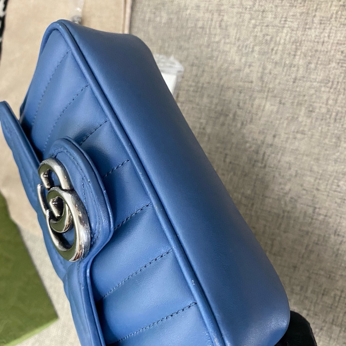 【預訂貨品】Gucci 新款藍色馬蒙mini包 