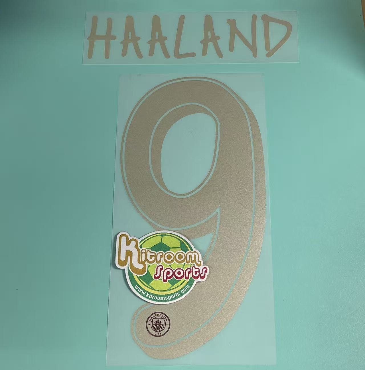 2024-25 Manchester City 3RD UCL Nameset #9 HAALAND