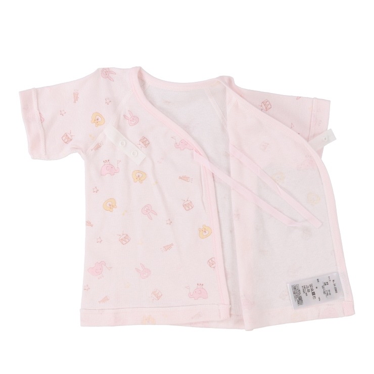 🇯🇵限量預訂 日本直送🇯🇵日本製粉紅色動物樂器印花新生兒純棉打底五件套