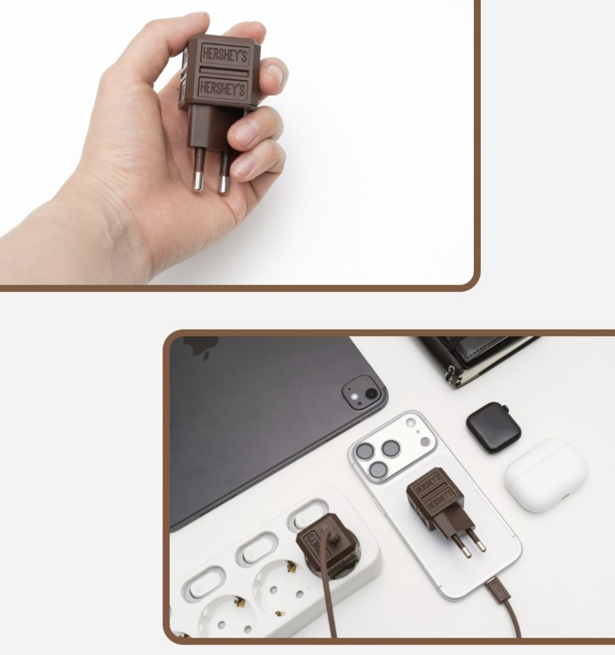 韓國 HERSHEY'S Kisses 朱古力磚 20W 高速充電器  ｜Fast Charger +Cable Set
