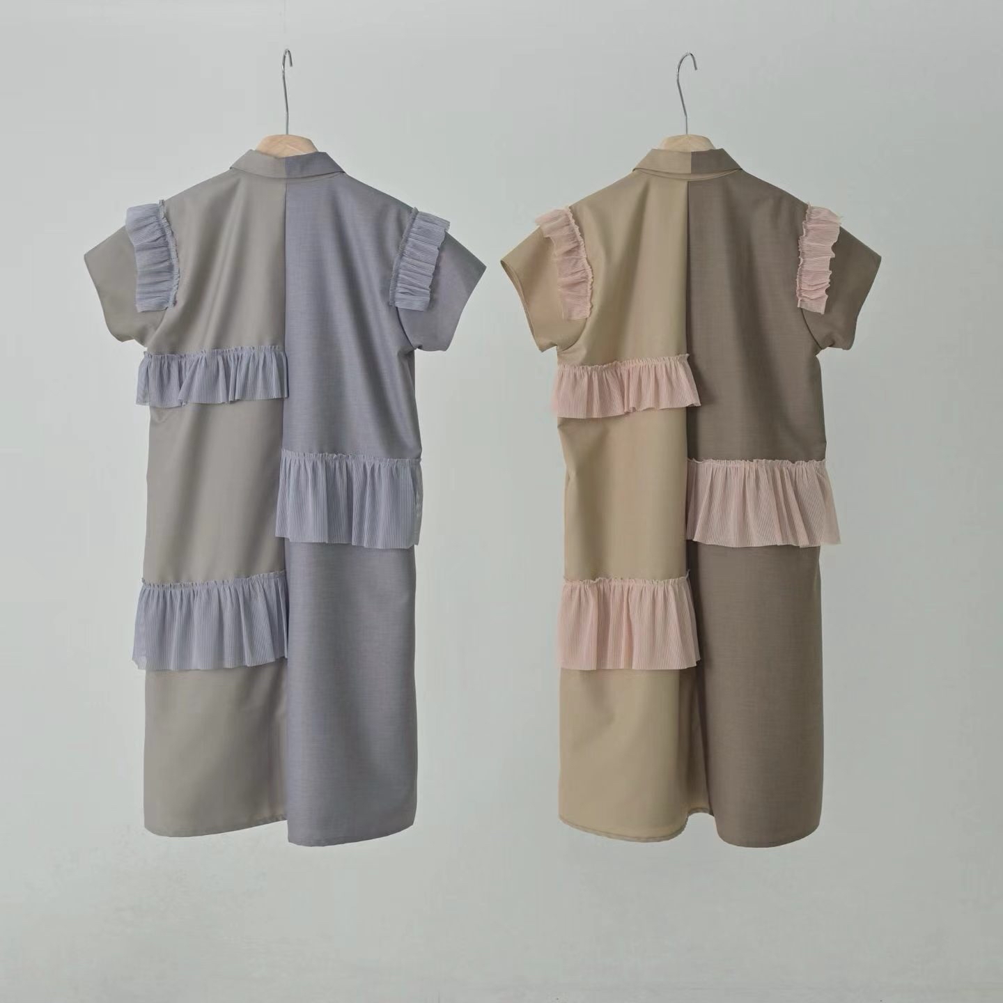 Rumba 拼色ruffle Ops 