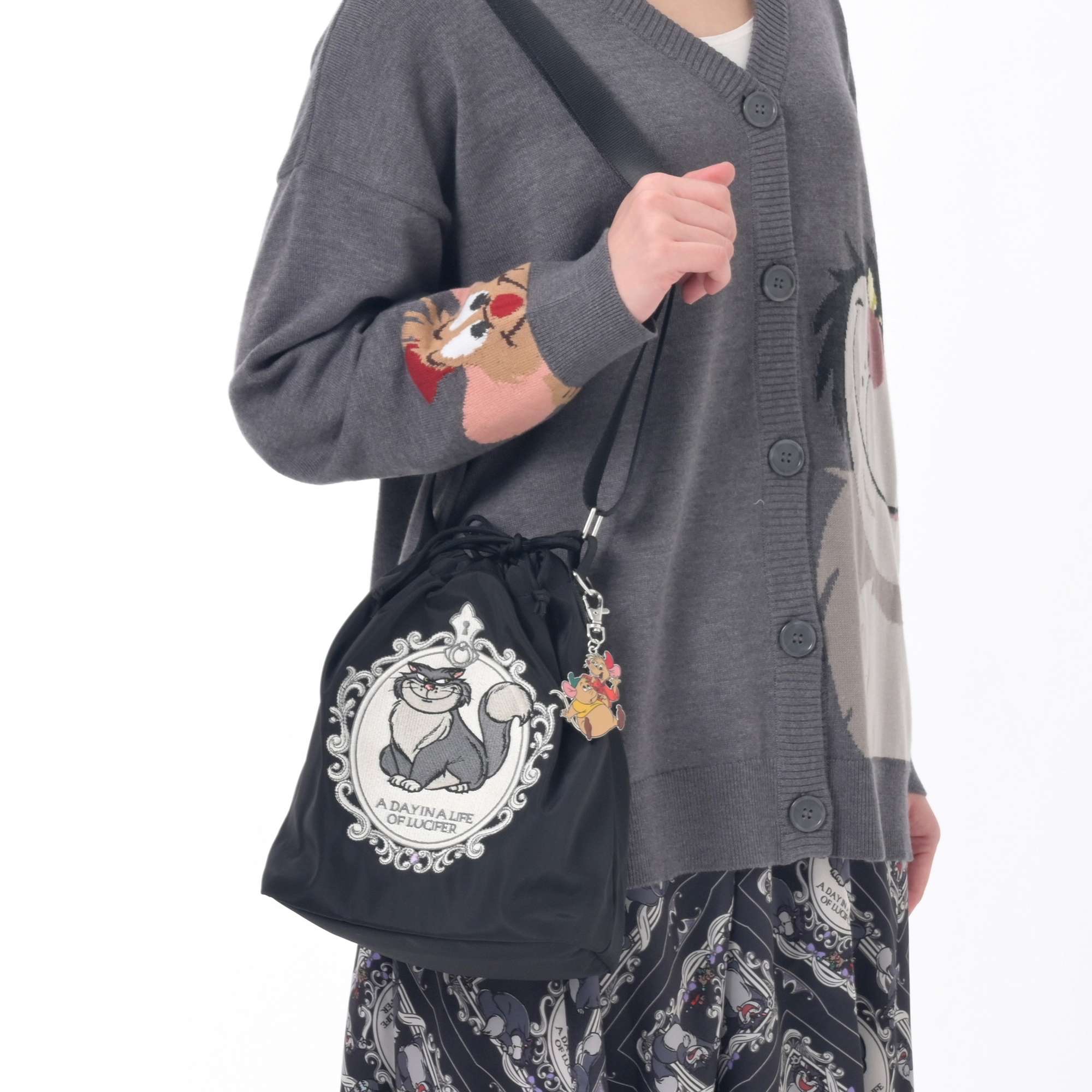 🎀【預訂】Disney Cat Day Lucifer, Jack & Gus Shoulder Bag with Charm