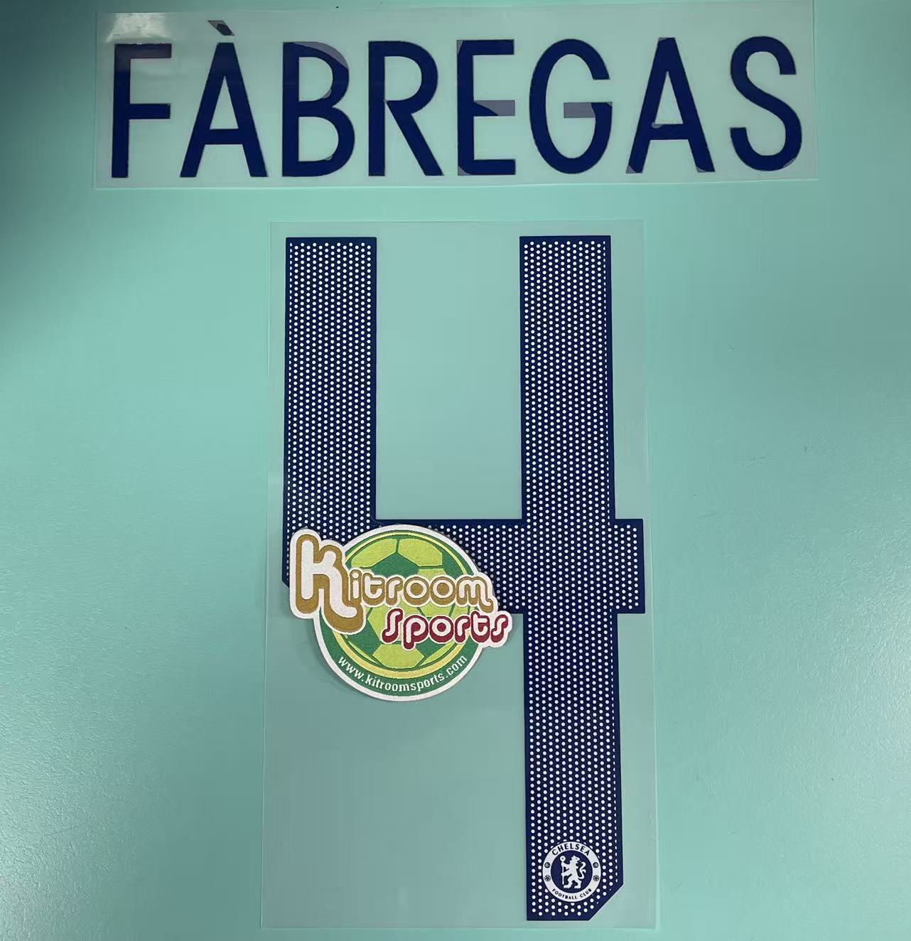 2017-19 Chelsea Away UCL Nameset #4 FABREGAS