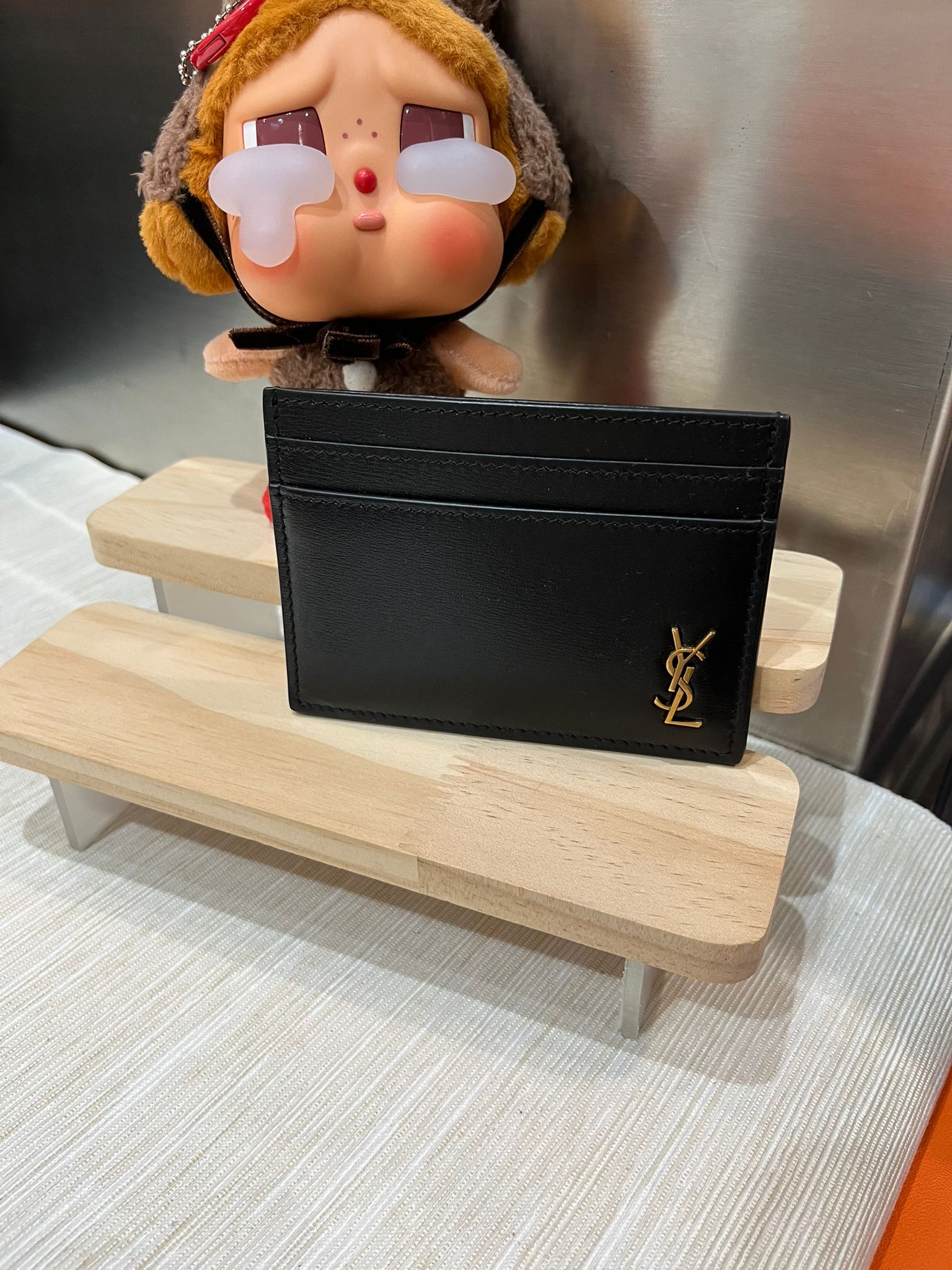 YSL Card Holder 黑色牛皮金字 100%Authentic, 99%New
