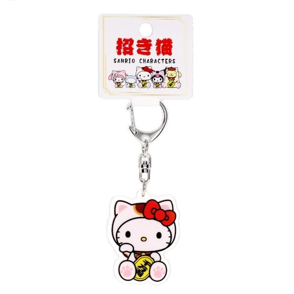 Sanrio-招財貓亞克力掛件 -Hellokitty