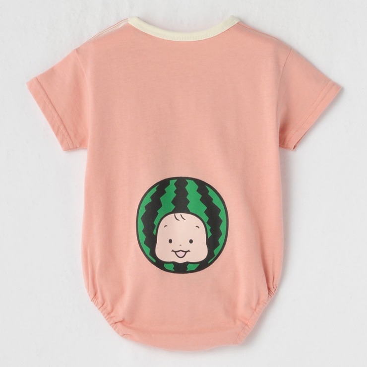 🇯🇵限量預訂 日本直送🇯🇵Oonotaro人物西瓜前後印花短袖包屁衣