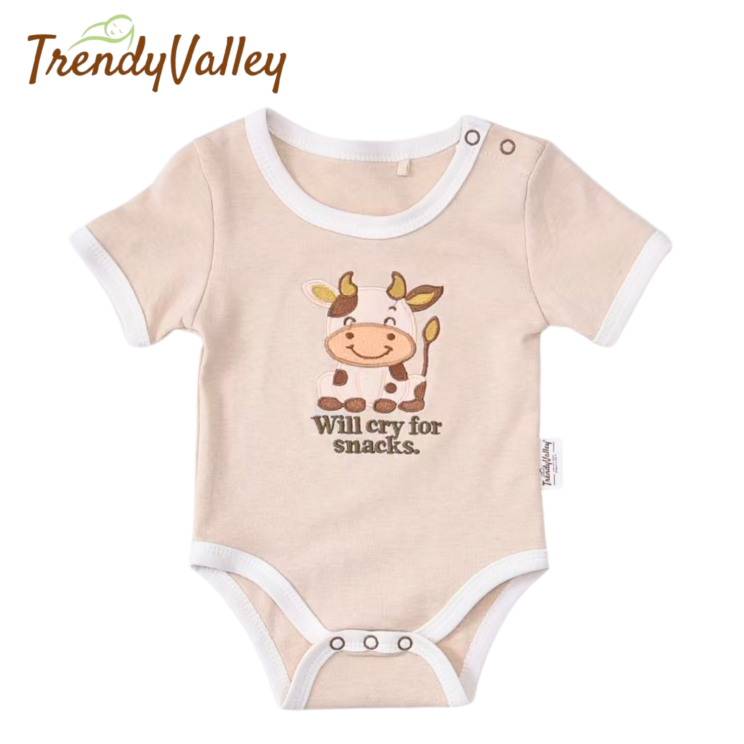 Trendyvalley Organic Cotton Baby Romper (COW)