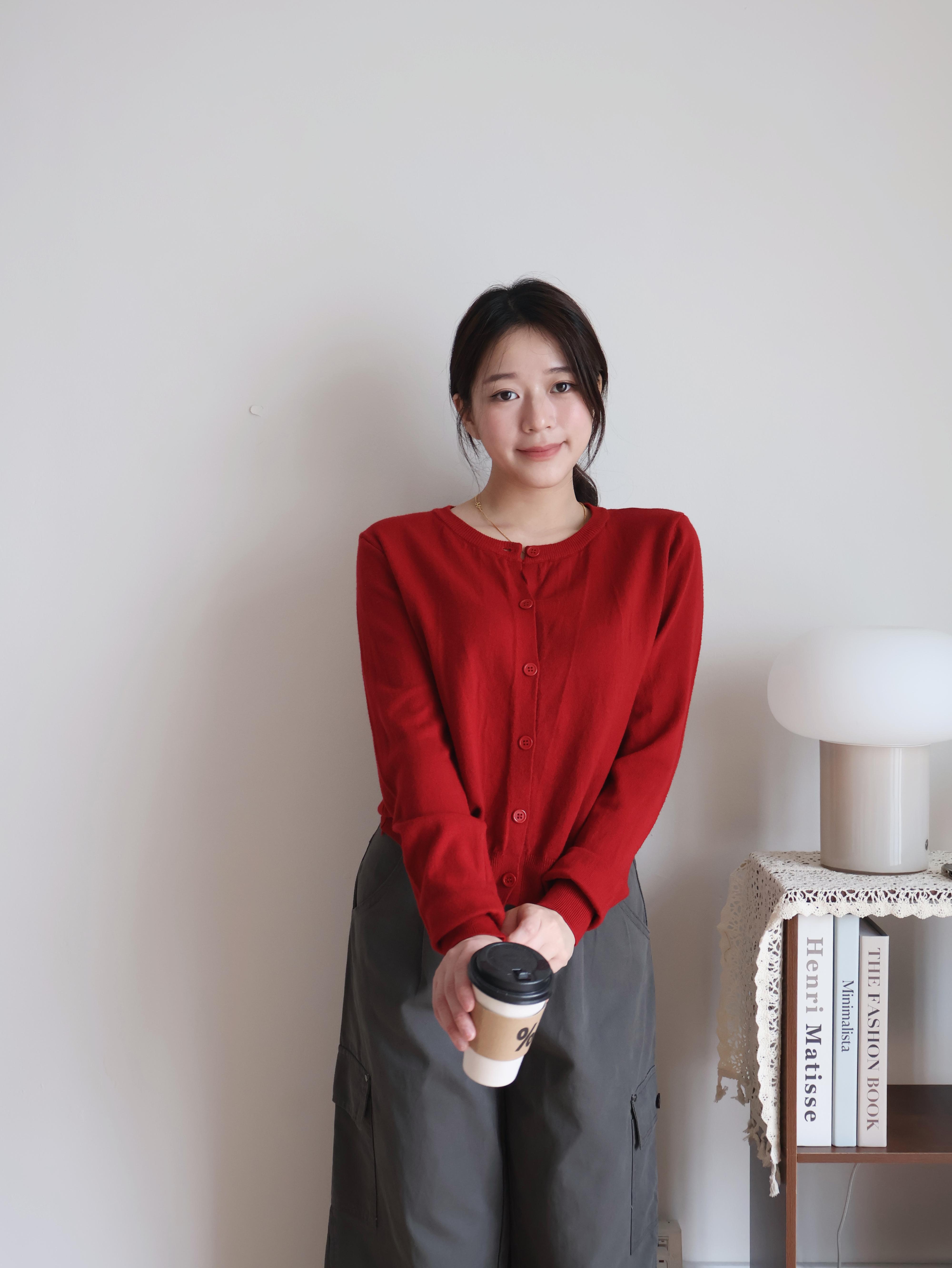 Tamie Knitted Cardigan | Red