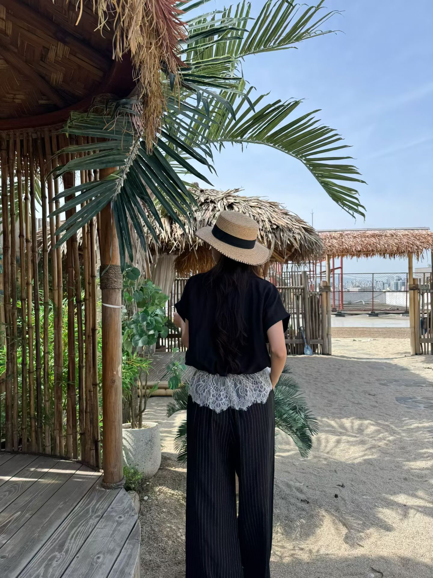 MG02_05 全橡筋直間落地褲 (3色)