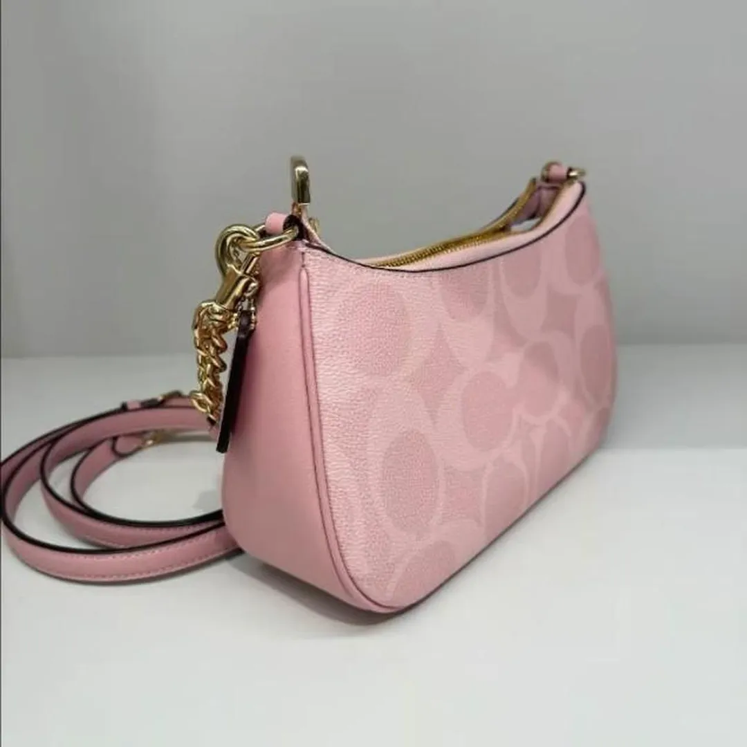 香港現貨-Coach Teri Shoulder Pink Bag
