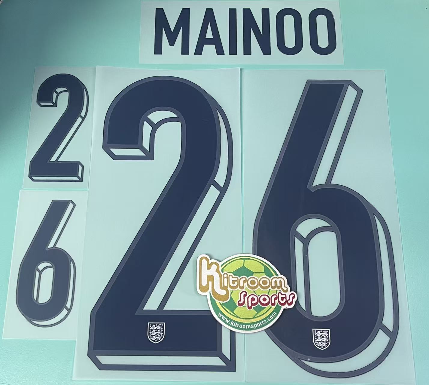 2024 England Home Nameset #26 MAINOO