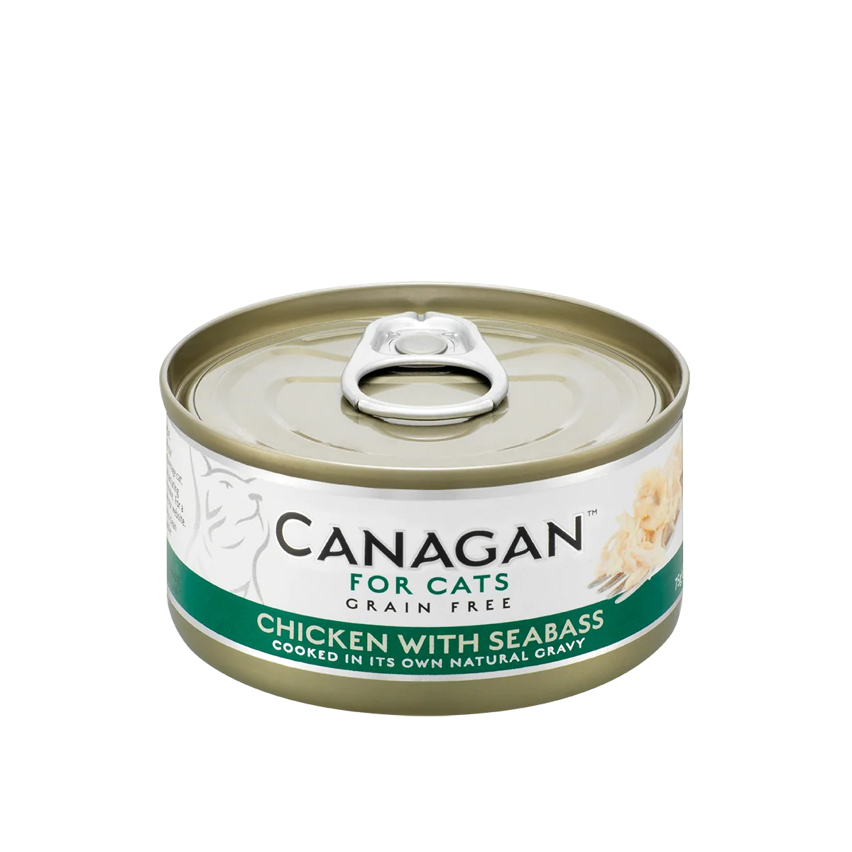 CANAGAN 原之選 雞肉伴鱸魚配方 貓罐頭 75g