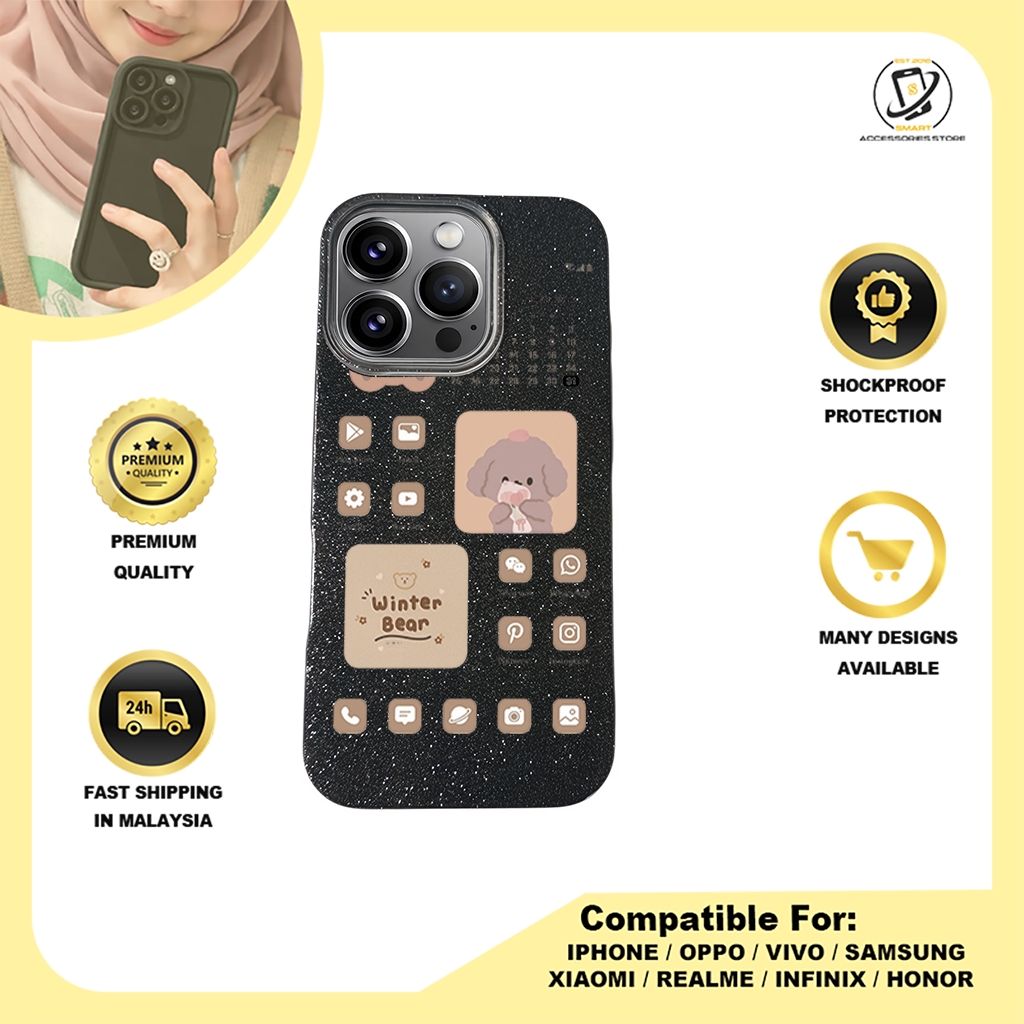 BLING CASE PHONE FOR IPHONE - DESIGN BEAR A