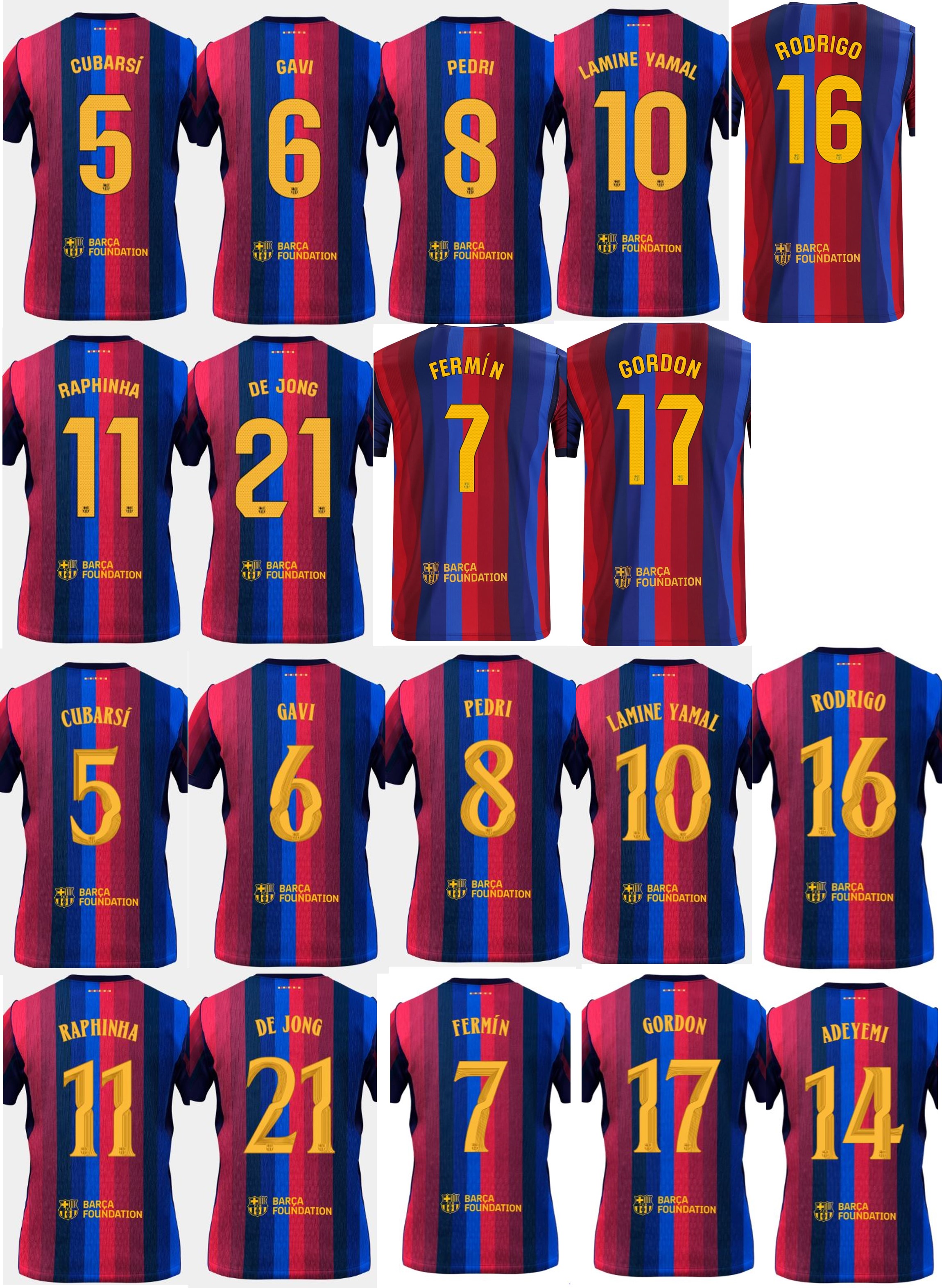 Nike Barcelona 巴塞羅拿 2026-27 主場女裝球迷版球衣 (可加印字章) 