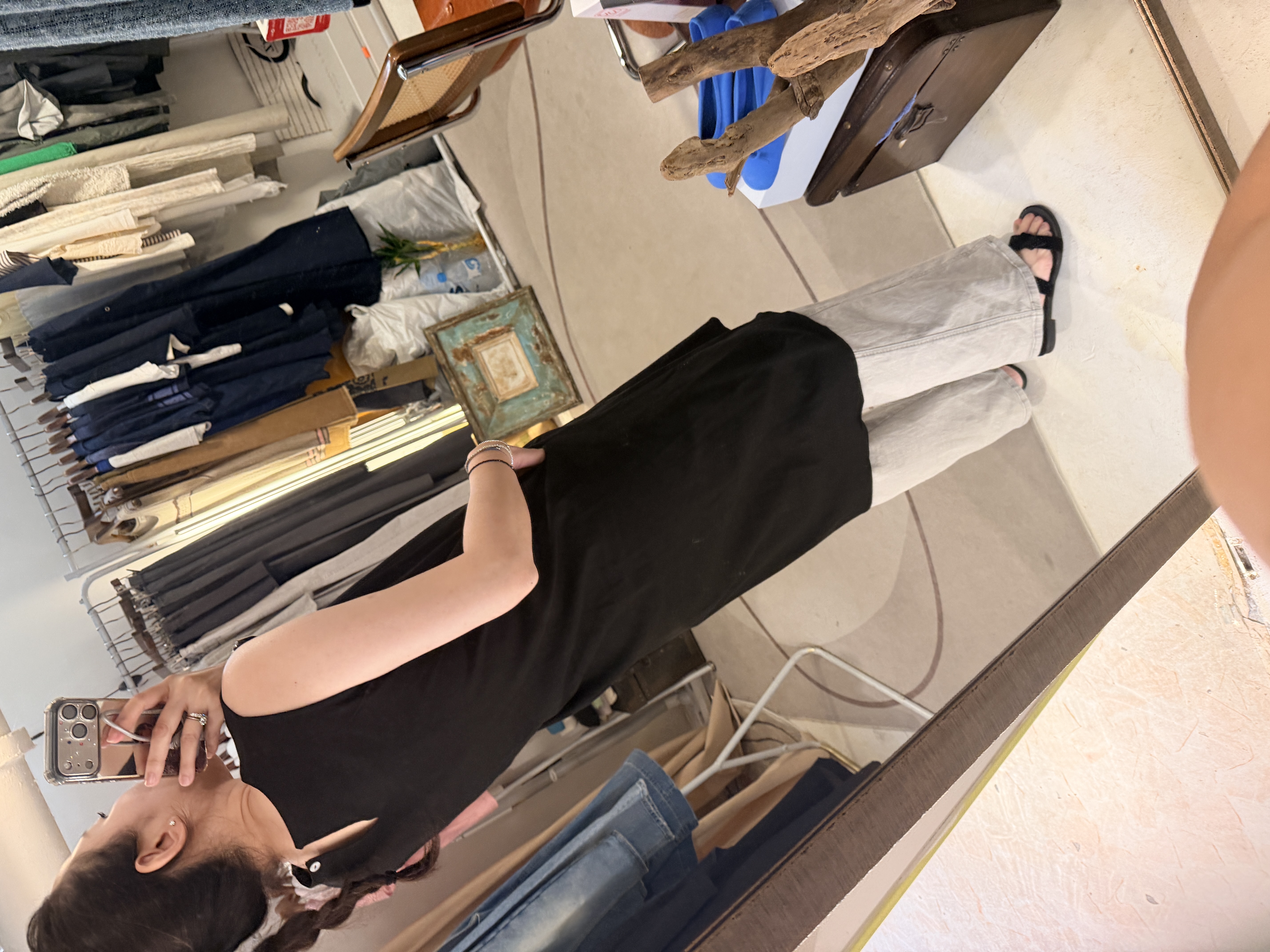 Linen vest dress 